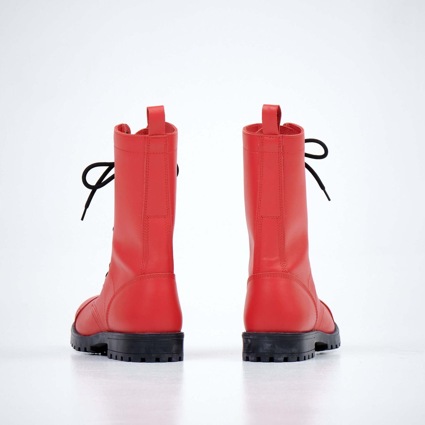 516 aka High Aviator Boots - Red-The Urban Outpost