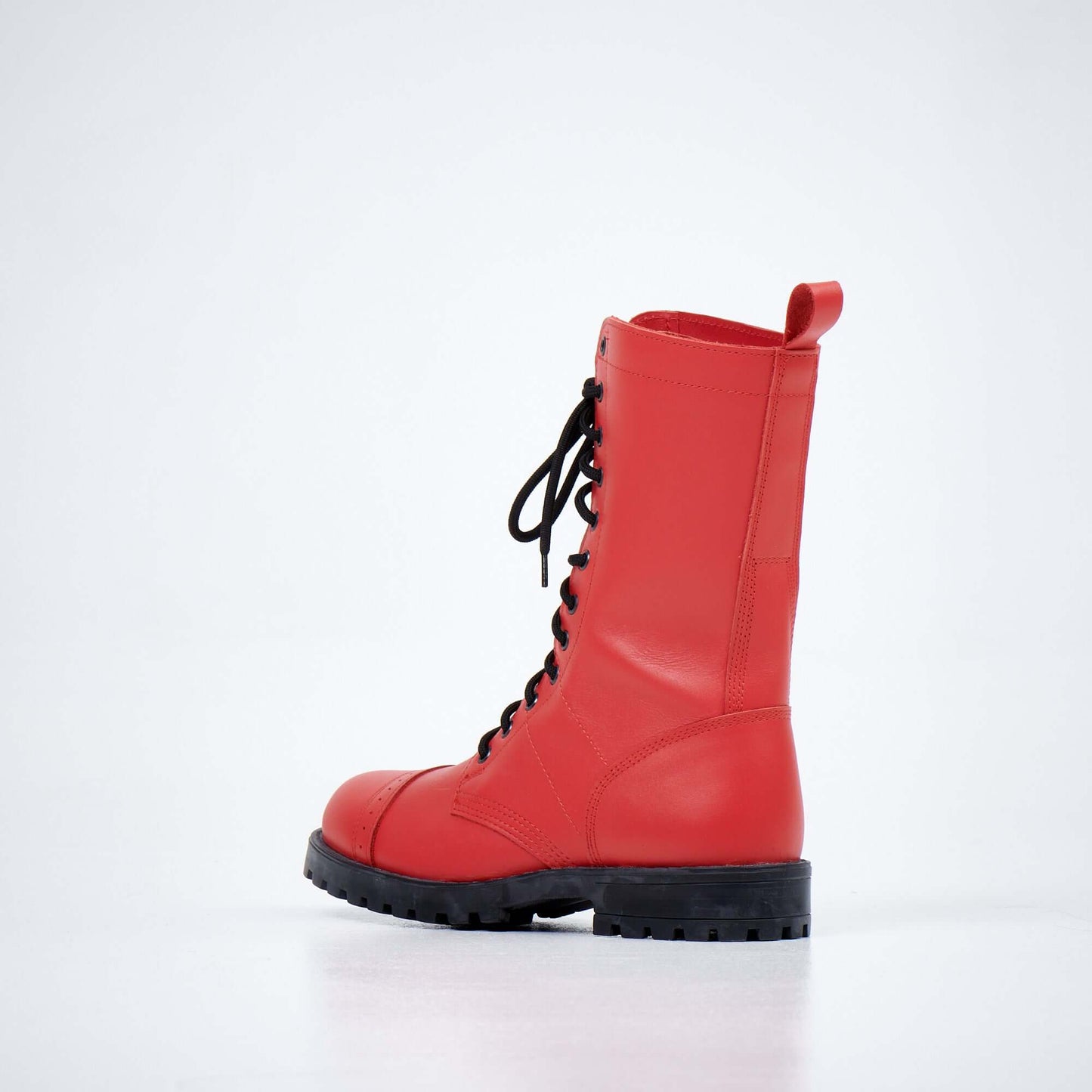 516 aka High Aviator Boots - Red-The Urban Outpost