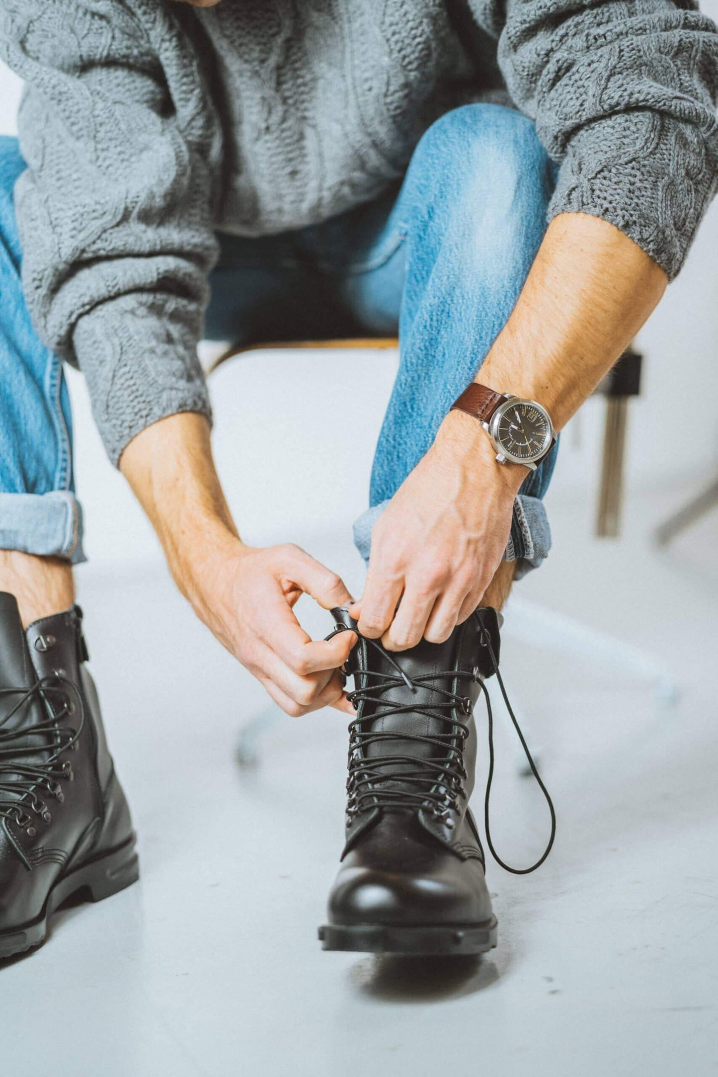 Pilots aka Hawk Pilot Boots without zipper-The Urban Outpost