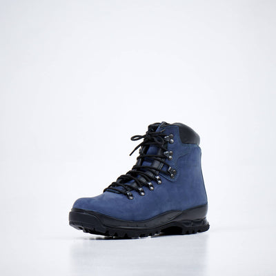 5531 Navy Hiking Boots, waterproof nubuck leather, designed for Nordic climate and active lifestyles.