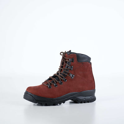 5531 Rosso Aragosta Hiking Boots in waterproof nubuck leather, designed for Nordic climates and active lifestyles.