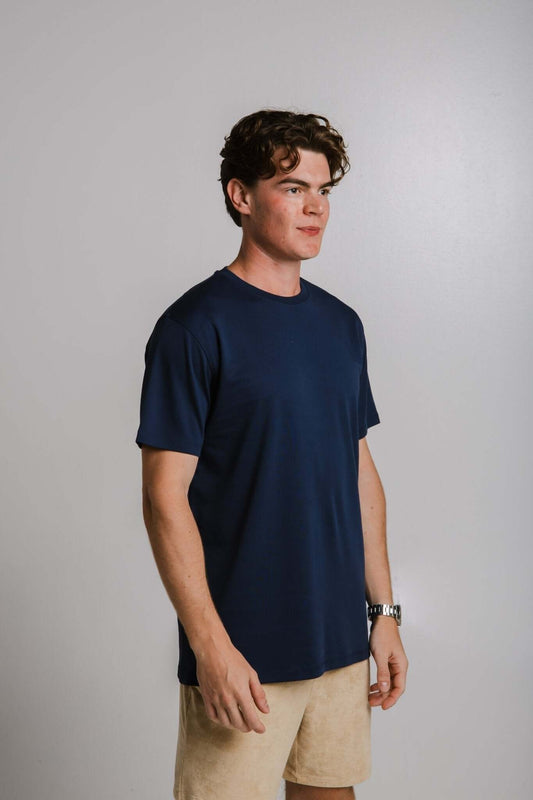 Heavy T-shirt - Navy Blue-The Urban Outpost