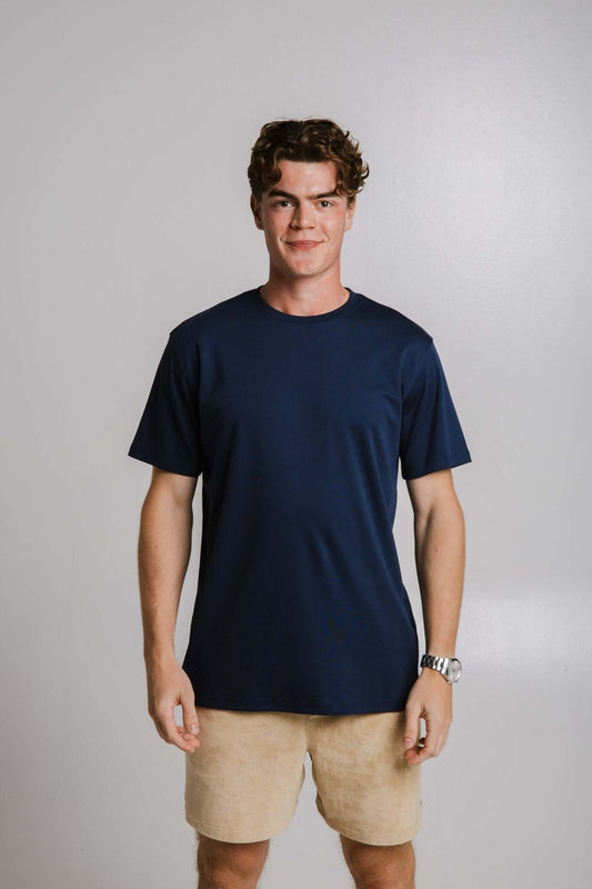 Heavy T-shirt - Navy Blue-The Urban Outpost