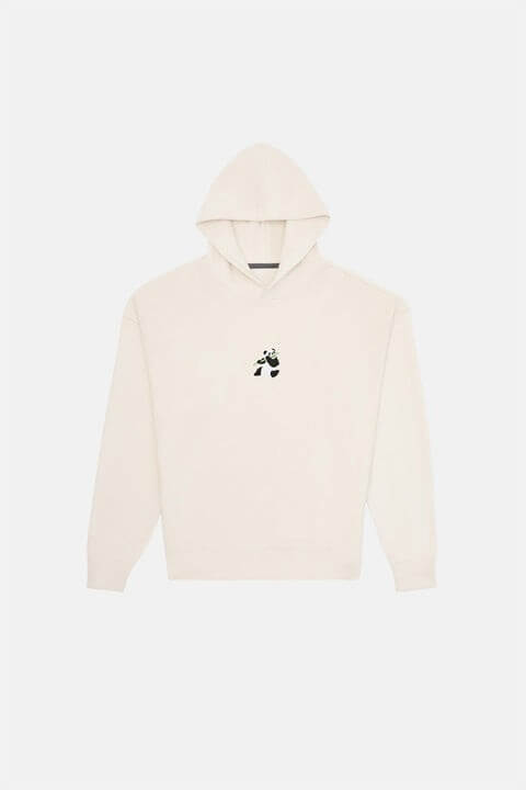 Panda Hoodie - Cream-The Urban Outpost